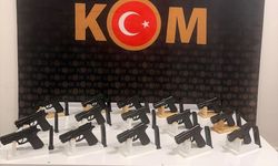 Mardin'de 18 ruhsatsız tabanca ele geçirildi