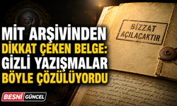 MİT, gizli yazışmaların deşifresine ilişkin 1933 tarihli belgeyi yayımladı