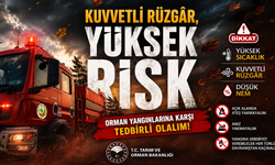 Orman Yangınlarına Karşı Kritik Uyarı: Şiddetli Rüzgâr Etkili Olacak