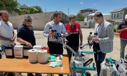 Sincik'te Üreticilere Süt Sağım Makinesi Desteği