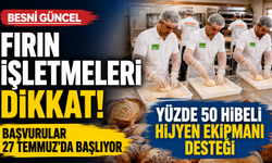 Adıyaman'da Fırınlara 50 hibeli Hijyen Desteği