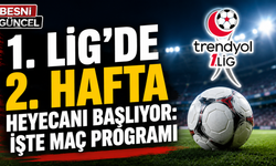 1. Lig’de 2. Hafta Heyecanı Başlıyor: İşte Maç Programı