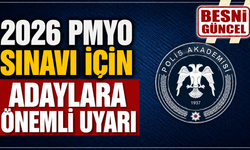 2026 PMYO Sınav Merkezleri Açıklandı