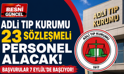 Adli Tıp Kurumu 23 Sözleşmeli Personel Alacak!