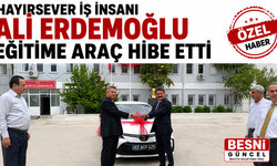 Ali Erdemoğlu’ndan Besni Milli Eğitim’e Araç Desteği