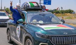 Filistin Konvoyu Diyarbakır'a Ulaştı