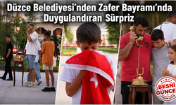 Düzcelilere Zafer Bayramı’nda Duygulandıran Sürpriz