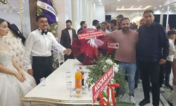 Düğünde Lastik Hediyesi Geleneği Devam Etti
