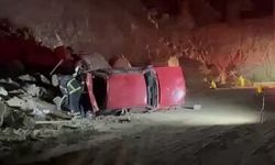 İslahiye'de Trafik Kazası: Otomobil Şarampole Devrildi