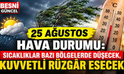 Sıcaklıklar bazı bölgelerde düşecek, kuvvetli rüzgâr esecek