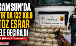Samsun'da TIR'da 132 Kilo Toz Esrar Ele Geçirildi