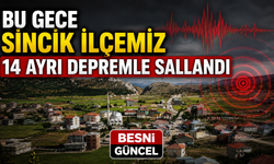 Sincik’te Gece Boyu 14 Deprem: En Büyüğü 4.2