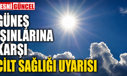 Uzmandan Güneş Uyarısı: 10.00-16.00 Saatlerine Dikkat