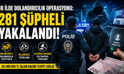 18 İlde Dolandırıcılık Operasyonu: 281 Şüpheli Yakalandı