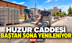 Adıyaman’da Huzur Caddesi baştan sona yenileniyor