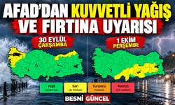 AFAD Uyardı: Birçok İlde Kuvvetli Yağış ve Fırtına Bekleniyor
