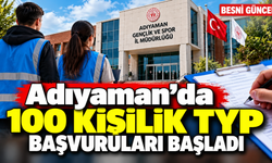 Adıyaman Gençlik ve Spor'da 100 kişilik TYP açıldı