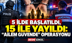 “Ailem Güvende” Operasyonu: 15 İlde 162 Şüpheli Yakalandı