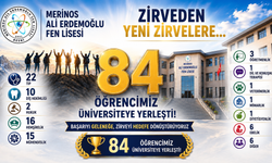 Merinos Fen Lisesi’nden 84 Öğrenci Üniversitede.