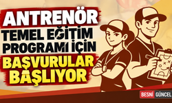 Antrenör Temel Eğitim Programı Başvuruları Başlıyor