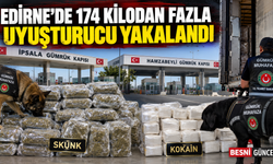 Edirne'de 174 Kilodan Fazla Uyuşturucu Yakalandı