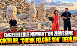 Engellilerle Nemrut’un zirvesine çıktılar, “Çocuk Felcine Son” dediler