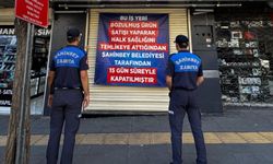 Gaziantep'te bozuk ürün sattığı belirlenen dönerci 15 gün kapatıldı