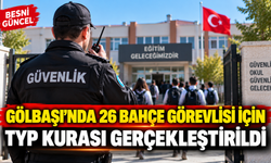 Gölbaşı’nda 26 Bahçe Görevlisi İçin TYP Kurası Gerçekleştirildi