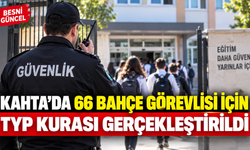 Kahta’da 66 Bahçe Görevlisi İçin TYP Kurası Gerçekleştirildi