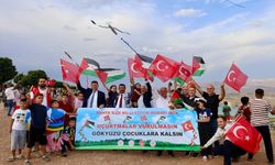 Kahta'da Filistinli Çocuklar İçin Uçurtmalar Uçuruldu
