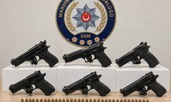 Mardin'de 6 Ruhsatsız Tabanca ve 33 Fişek Ele Geçirildi