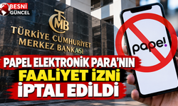 Papеl Elektronik Para’nın faaliyet izni iptal edildi