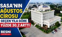 SASA’nın Ağustos Cirosu Geçen Yıla Göre Yüzde 30,2 Arttı