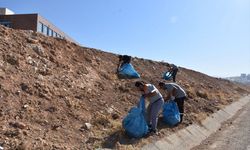 Siirt Çevre Yolu Ekiplerce Atıklardan Temizlendi