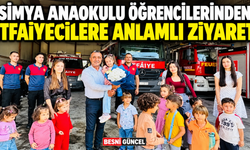 Simya Anaokulu Öğrencilerinden İtfaiyecilere Anlamlı Ziyaret