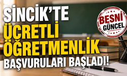 Sincik’te Ücretli Öğretmenlik Başvuruları Başladı