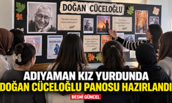 Adıyaman Kız Yurdunda Doğan Cüceloğlu Panosu Hazırlandı