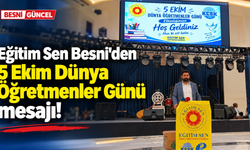 5 Ekim’de Eğitim Sen Besni’den öğretmenler için güçlü çağrı