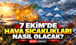 7 Ekim’de Hava Sıcaklıkları Nasıl Olacak?