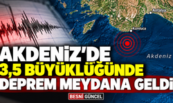 Antalya Kumluca açıklarında deprem