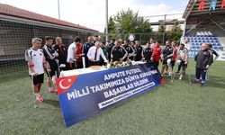 Gaziantep'te Ampute Milli Takıma Baklava İkram Edildi