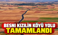 Besni Kızılin Köyü Yolunda BSK Asfalt Çalışmaları Bitti