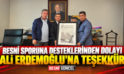 Besni Sporuna Desteklerinden Dolayı Ali Erdemoğlu’na Teşekkür