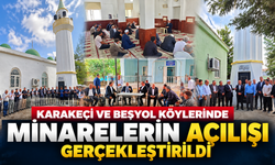 Besni’de İki Köyde Minarelerin Açılışı Yapıldı