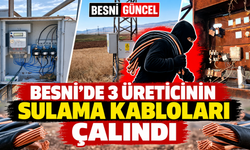 Besni’de İçme Suyu ve Sulama Tesisleri Hırsızların Hedefi Oldu