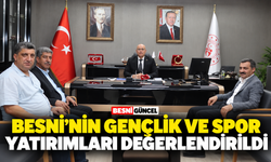 Besni’nin gençlik ve spor yatırımları değerlendirildi