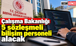 Çalışma Bakanlığı 5 sözleşmeli bilişim personeli alacak