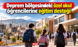 Deprem bölgesindeki özel okul öğrencilerine eğitim desteği