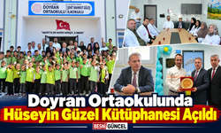 Doyran Ortaokulunda Hüseyin Güzel Kütüphanesi Açıldı