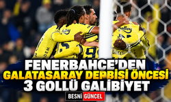 Fenerbahçe’den Derbi Öncesi 3 Gollü Galibiyet